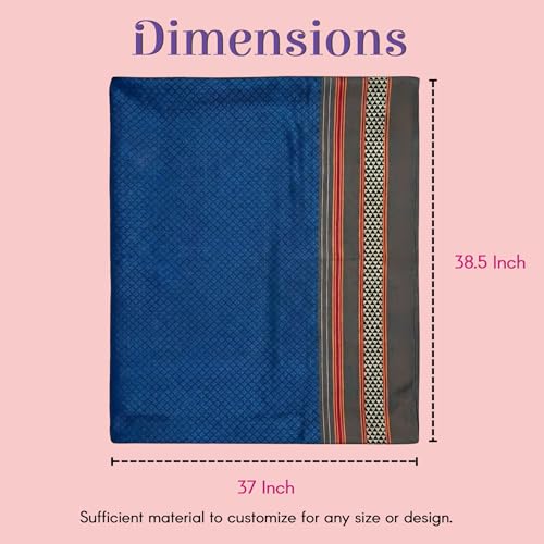 LOVENSPIRE Unstitched Khun Pattern Blouse Pieces for Women Saree, Pooja, Housewarming & Indian Return Gifts Pack of 25 - color: Assorted Khun Pattern, size: Pack of 25