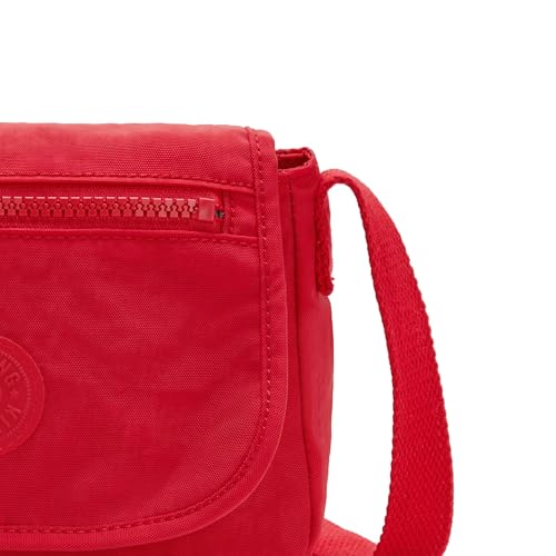 Kipling Sabian Crossbody Mini Bag - color: Red Rouge, size: 7.75''L x 5.75''H x 3.25''D
