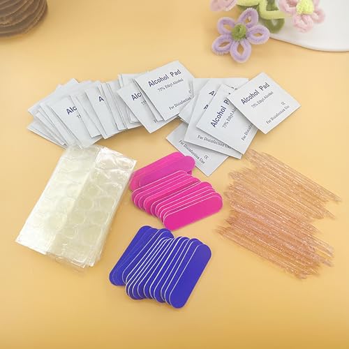 Disposable Manicure Kits 4-Piece, Press On Nail Tool Kit Suitable for Home