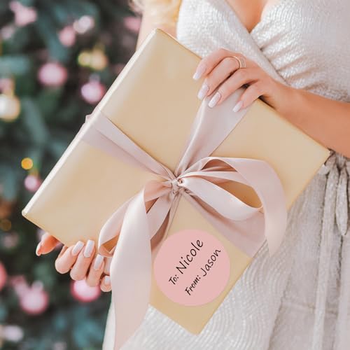 Whaline 315Pcs Boho Gift Tag Stickers 2.5 Inch Neutral Style Self-Adhesive Label Decals Round to and from Sticker for Gift Envelope Sealing Birthday Baby Shower Party - color: Boho