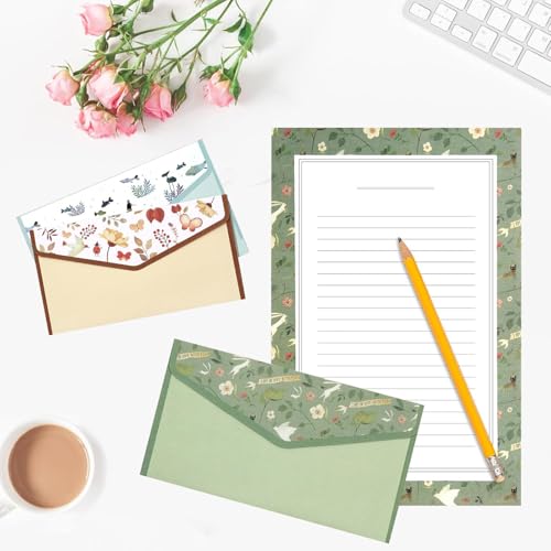 64 Pcs Stationery Paper Envelopes Set - color: Cute
