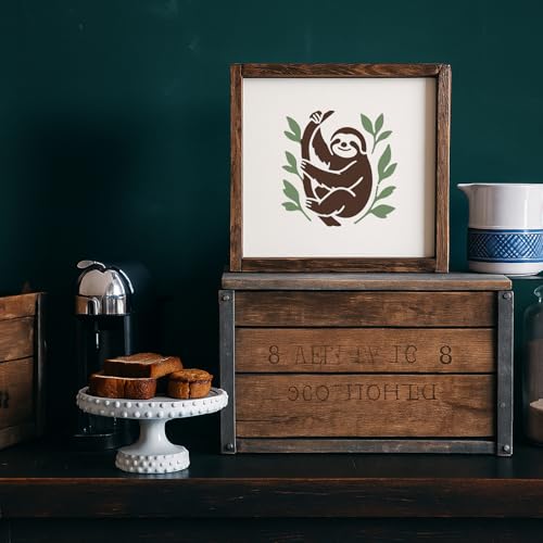 20Pcs Forest Animals Stencil PET Painting Templates Owls Eagle Deer Elephant Leopard Inlay Border Stencils for Furniture Reusable DIY Craft for Wall Wood Fabric Canvas Paper Home Decor - color: animal