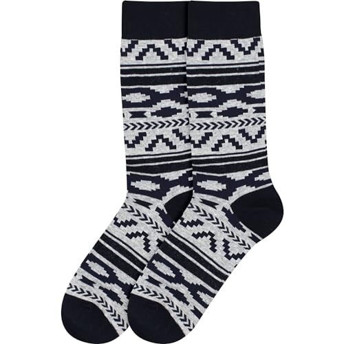 BambooMN Men's Cotton Colorful Design Fashion Novelty Dress Socks - color: Color 2 - 2 Pairs, size: 5-9
