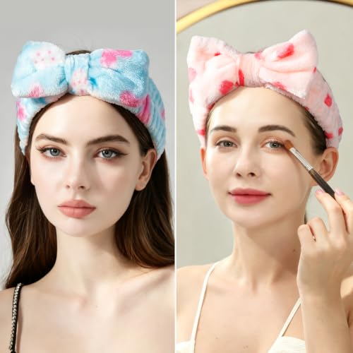 Teenitor Makeup and Spa Headbands, Bow Headbands for Women's Skincare and Face Washing