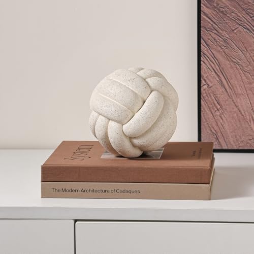 Knot Ball Statue Decor, Coffee Table Decor, Resin Aesthetic