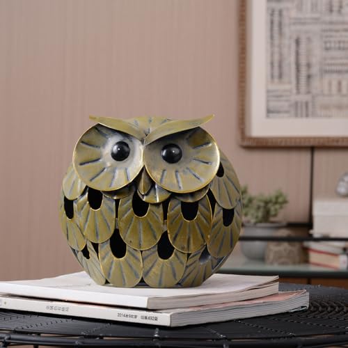 Owl Statue Animal Figurine Modern Sculpture Decor 9.4 Inch - size: Large