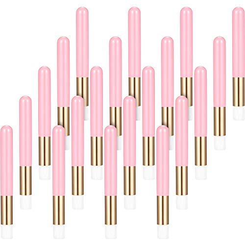 Yaomiao 20pcs Lash Shampoo Brushes Eyelash Cleaning Brush Extension - color: Pink