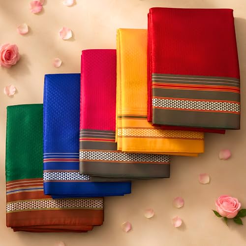 LOVENSPIRE Unstitched Khun Pattern Blouse Pieces for Women Saree, Pooja, Housewarming & Indian Return Gifts Pack of 25 - color: Assorted Khun Pattern, size: Pack of 25