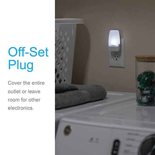 GE Plug in Night Light with Dusk to Dawn Sensor, 4 Pack - color: Cool White, size: 4 Pack