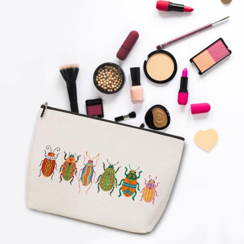 Insect Makeup Bag Travel Organizer Pouch Beetle Bug lover Cosmetic Bags - color: Multicolor 1609