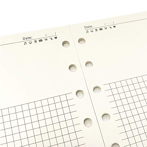Harphia A7 Daily Planner Refill, 100 GSM, 6-Hole, 4.84 x 3.23 in - color: Diary Note, size: A7