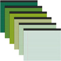 Lincia 6 Pcs Legal Pads Landscape Notebook, Gradient Green - color: Gradient Green