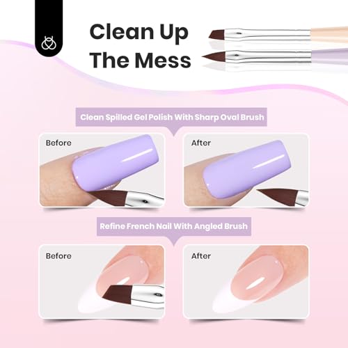 Beetles Nail Art Brushes Set,7Pcs Nail Art Tools Fingernail Art Design Pens - color: D-Multicolor-7