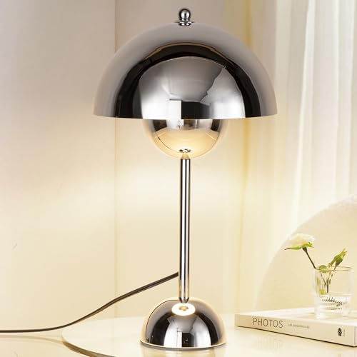 COSYLUX Creative Mid-Century Modern Bud Table Lamp for Home&Office, Chrome - color: Chrome