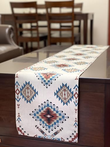 Aztec Southwest Geometric Table Runner 70x13 Inches - color: Aztec01