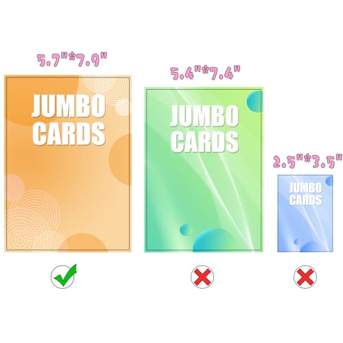 Jumbo Card Binder – WITHYU PU Leather Ringless Card Collection Binder with 60 Pockets, 5.7'' x 7.9''Card Holders Storage Album for Game Card (Pink) - color: Pink, size: 5.7x7.9