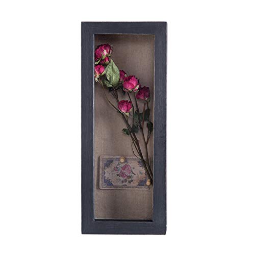 Freezing point Shadow Box Frame 5x12.5 Shadow Box Pin Display Case Cabinet Picture Frame with Linen Back Memorabilia Awards Medals Bouquet Badge Wedding Memory Box for Keepsakes Black Small Narrow - color: Black, size: 5×12.5