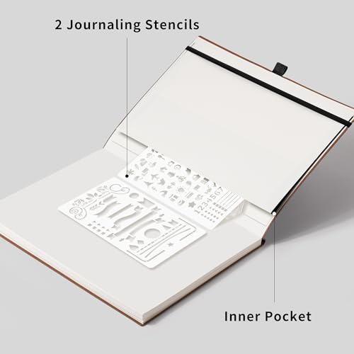 RETTACY Dotted Journal Notebook, 96 Pages, A4 Large Size (8.5'' x 11'') - color: Black, style: Dotted