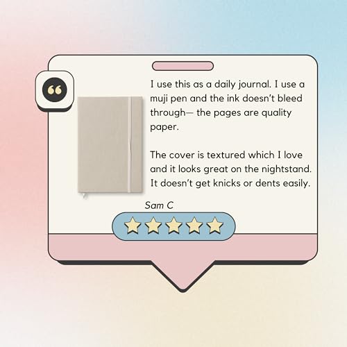 Portage Blank Hardcover Aesthetic Notebook Writing Journal – Bleed-Proof Paper Notepad for Journaling, High GSM, A5 Notebook, Cream Pages - Oatmeal, 6 x 8.5 Inches, 224 Pages - color: Oatmeal, size: Blank Pages