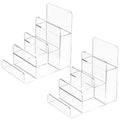 Giantree 2 PCS 4 Tier Clear Acrylic Wallet Display Stand - size: 4 Tier