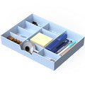 Simple Houseware Drawer Organizer Tray, 9 Adjustable Compartments, Blue - color: Blue, size: 1 Pack
