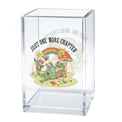 Just One More Chapter Pen Pencil Bookmark Holder for Desk Accessories - color: Transparent31