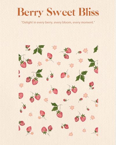 Miss Adola Canvas Tote Bag with Matching Makeup Pouch - color: Strawberry Floral