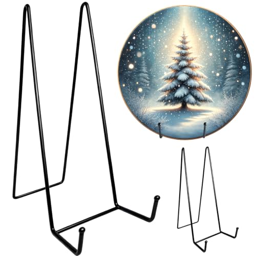 2PCS Iron Plate Stands for Display 14 Inch, Large Metal Heavy Duty Display - size: 2PCS 14IN