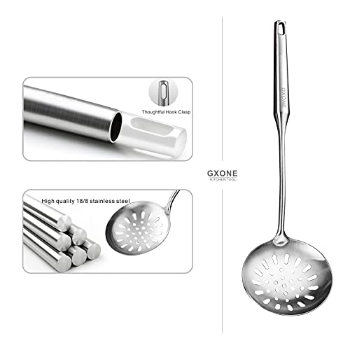 Slotted Spoon,Strainer Skimmer Ladle for Cooking and Frying,15.8Inch - style: Skimmer Spoon