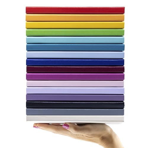 PAPERAGE Lined Journal Notebook, 10 Pack, (Black), 160 Pages, Medium 5.6 in x 8 in - 100 GSM Thick Paper – Hardcover Journaling Notebook for Work, School & Note Taking - color: Black, style: G. Lined-10 Pack