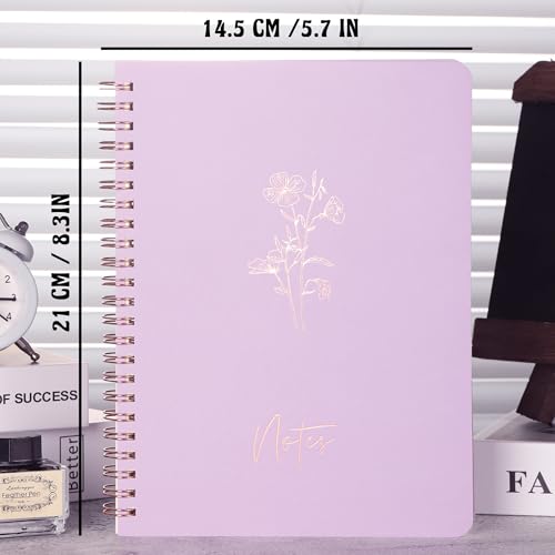 MGGAO 3 Pcs Spiral Notebooks For Women, Aesthetic College Ruled Journal - color: Pack 2