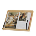 Cook Book Stand,Adjustable Height Book Holder for Reading Hands Free - size: M-13.2*9.5 inches