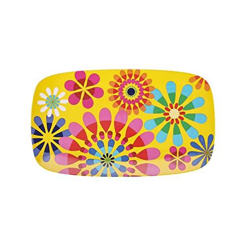 French Bull 13" Rectangular Platter - Melamine Platters and Serving Ware - Plate, Dish, Serving, Collection - Festival - color: Festival, size: 13" Rectangular Platter