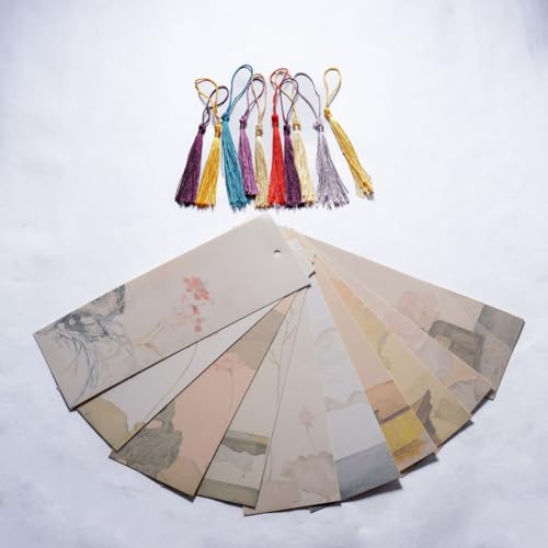 Easyou Handmade Red Xuan Paper for Spring Festival Words Customs Blessing (Bookmark Lotus) - color: Bookmark lotus
