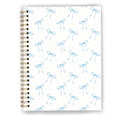 GDJIEGBC Preppy Blue Ribbon Bow Notebook 5.5x8.3in - color: Color-G