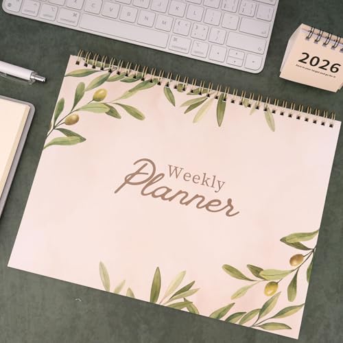 Undated Weekly Planner Notepad, 8.5" x11", 52 Weeks, Sage Green - color: Sage Green