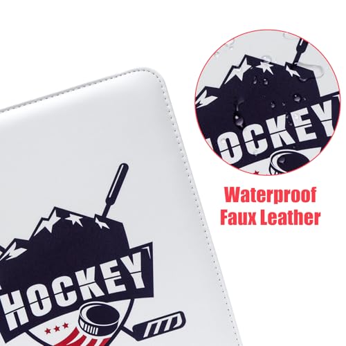900 Pockets Hockey Card Binder, Portable Waterproof PU Storage Album,QX71 - color: Hockey-900