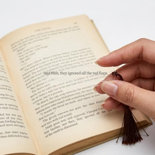 20 Pcs Mini Acrylic Bookmarks with Tassels - BookTok Page Overlay Set - color: Words