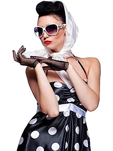 SATINIOR Square Neck Scarf Women - color: White, size: 27.56 x 27.56 inches