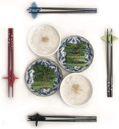 JapanBargain, Japanese Travel Chopsticks with Case, Red Yuzen Design, Reusable Bamboo Chopsticks, Portable Utensil Set, Dishwasher Safe, Set of 1, Made in Japan - color: Red-Yuzen