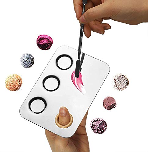 Makeup Mixing Palette with Makeup Spatula, 6x4inch Makeup Palette