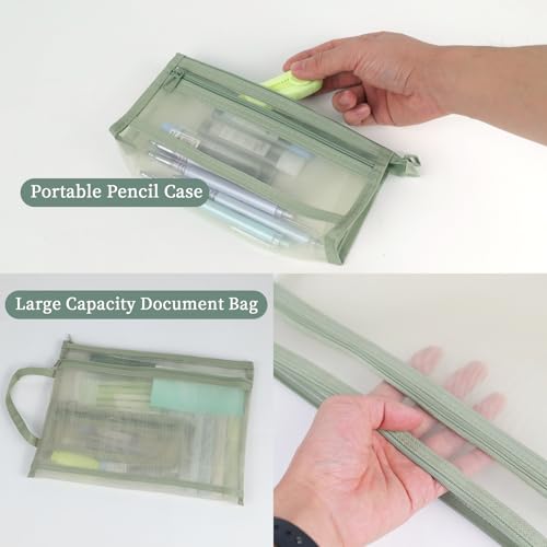 Buqoo 23-Piece Aesthetic Stationery Set for Students & Office - color: Green
