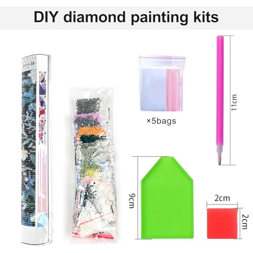 Ghost Cat Diamond Art Kits for Adults, Diamond Painting Kits for Beginner - color: JOJO-DP116