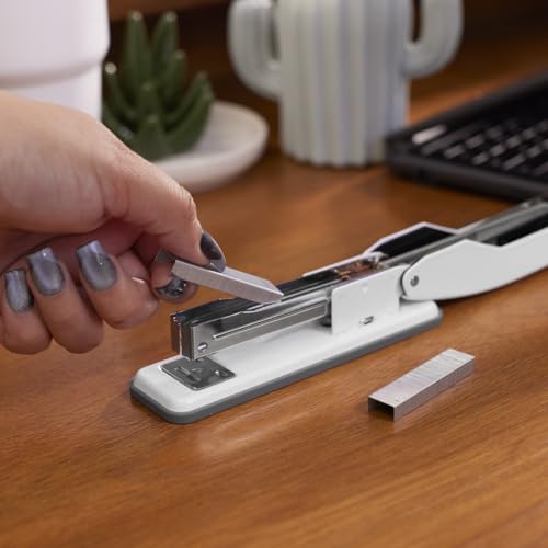 Swingline Stapler, Cub Compact Desktop Stapler, 20 Sheet Capacity, Metal, Arctic White (S701067) - color: White