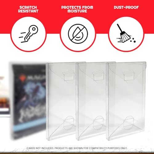 EVORETRO Booster Pack Protector Case for Pokemon, Envelope Closure Style - size: Single Pack Booster Case (Pack of 10)