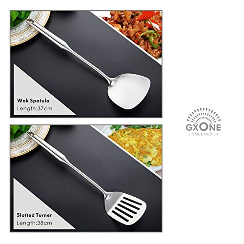 Cooking Utensils Set,6 PCS with Utensils Holder,304 Stainless Steel - style: Cooking Utensils