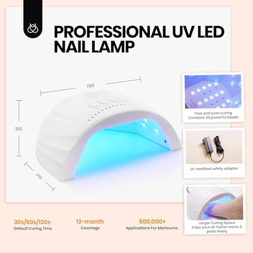 Beetles Gel Nail Polish Kit with U V Light, 75PCS Gel Nail Kit 45 Colors - color: C-Exquisite Femininity