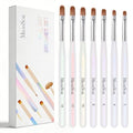 MelodySusie 7Pcs Nail Art Brushes, Sizes 2-14 - size: 7 Sizes