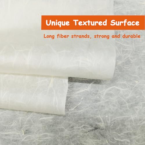 Mulberry Paper Sheets Washi Rice Paper for Decoupage: 50 Sheets for Decoupage Printing Art Crafts DIY
