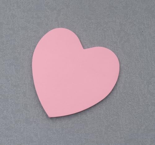 4 Packs 200 Sheets Heart Shape Sticky Notes (Pink) - color: Pink